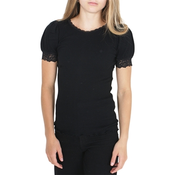 Rosemunde T-shirt Bernadine w. Lace 60222 Black